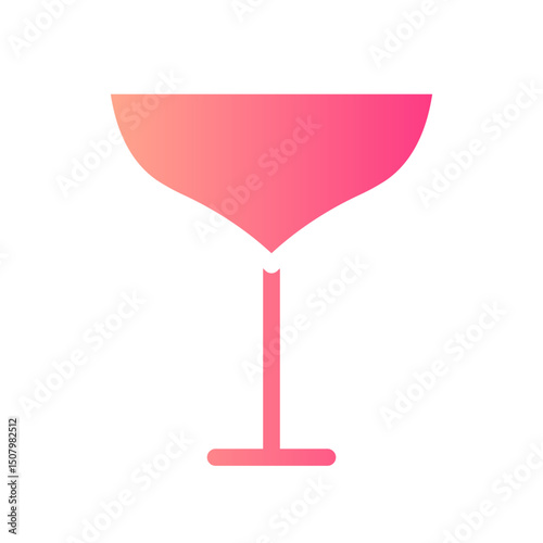 cocktail glass gradient icon