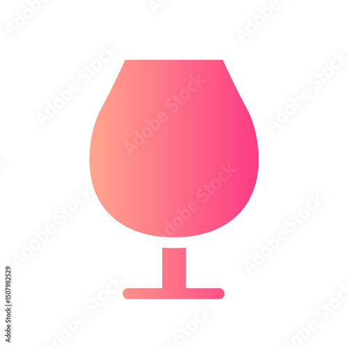 cognac glass gradient icon