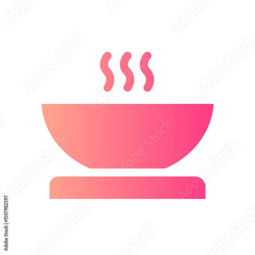salad bowl gradient icon
