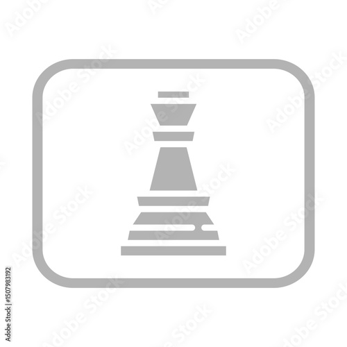 vector illustration of a chess icon