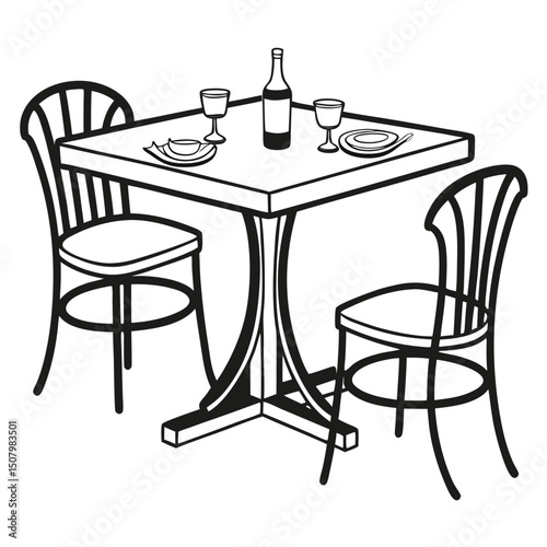 table and chairs