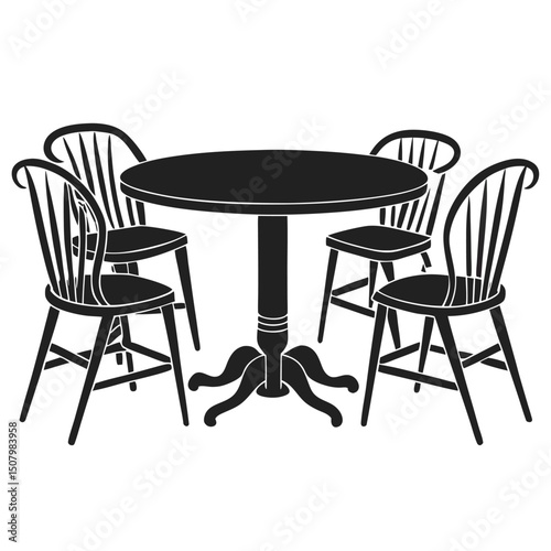 table and chairs