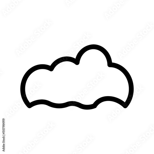 cloud line icon