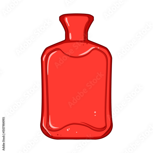 twinge bottle pain relief cartoon vector illustration