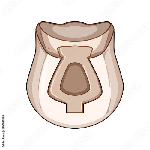 pain cervical neck collar cartoon vector illustration