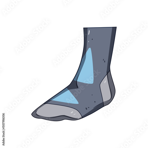 pressure compression socks cartoon vector illustration