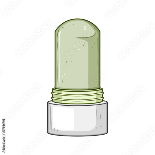 biodegradable deodorant eco friendly cartoon vector illustration