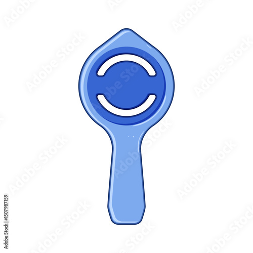 yolk egg separator tool cartoon vector illustration