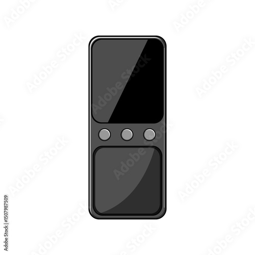 text electronic translator cartoon vector illustration