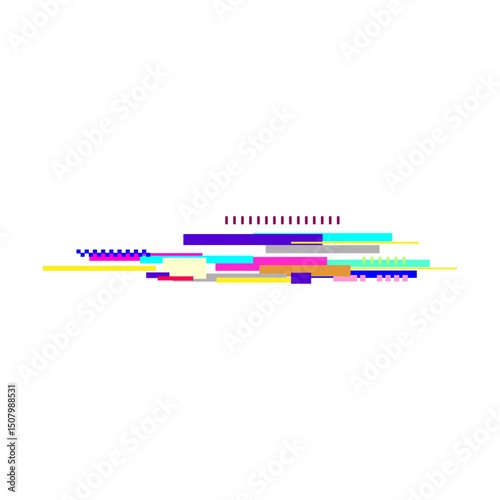 crash glitch error cartoon vector illustration