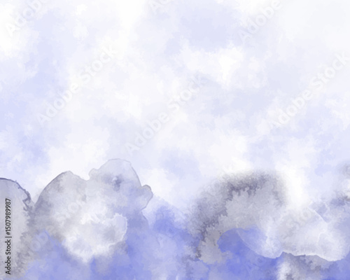 Abstract colorful watercolor for background. Digital art painting.