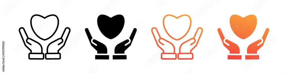 Solidarity Multi Style Icon Set Vector Solidarity Multi Style Icon Set Vector