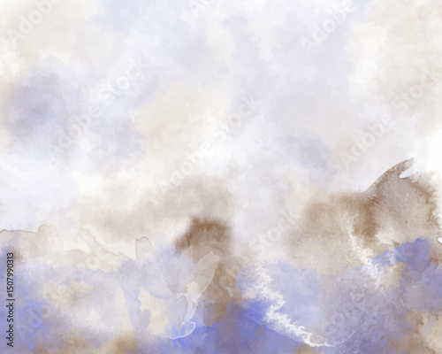 Abstract colorful watercolor for background. Digital art painting.