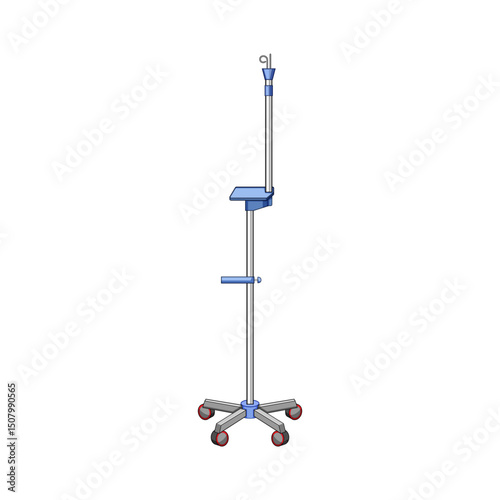 vitamins hydration iv drip stand cartoon vector illustration