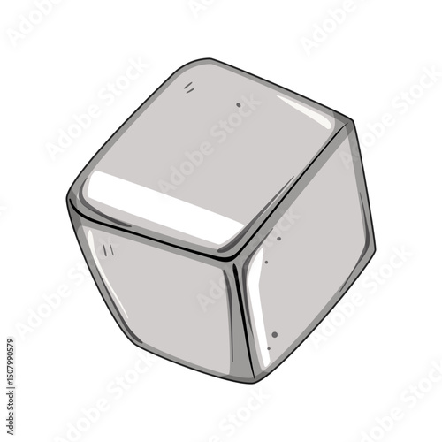 ecofriendly ice cubes reusable cartoon vector illustration