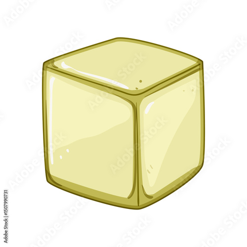 sustainable ice cubes reusable cartoon vector illustration