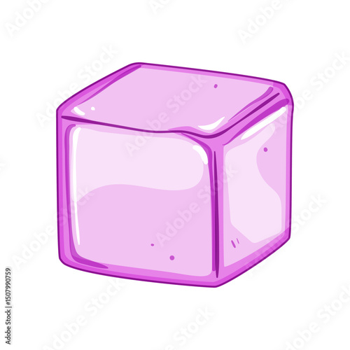 drinks ice cubes reusable cartoon vector illustration