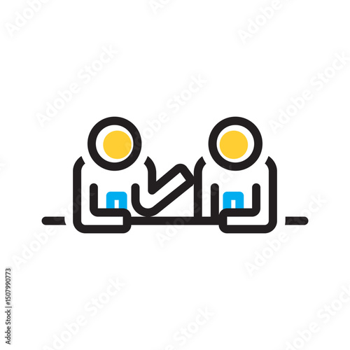 Vector multi color icon for Busy