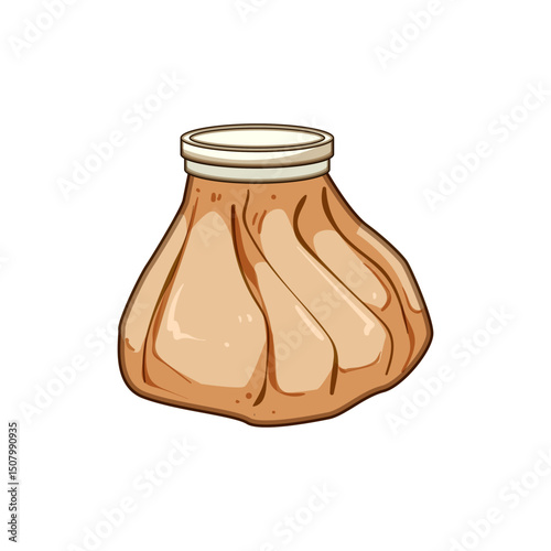 reusable ice pack for injuries cartoon vector illustration