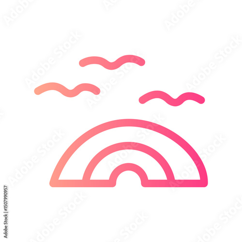 rainbow gradient icon