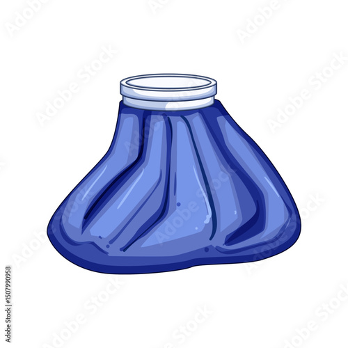 relief ice pack for injuries cartoon vector illustration