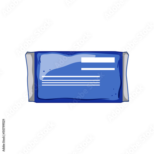 soothing ice pack for injuries cartoon vector illustration