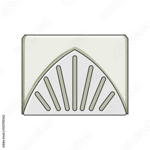 wooden napkin holder cartoon vector illustration