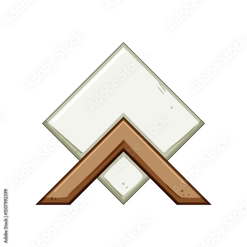 metal napkin holder cartoon vector illustration