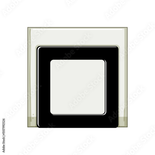 rustic napkin holder cartoon vector illustration