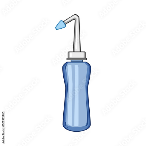 medicine nasal spray bottle cartoon vector illustration