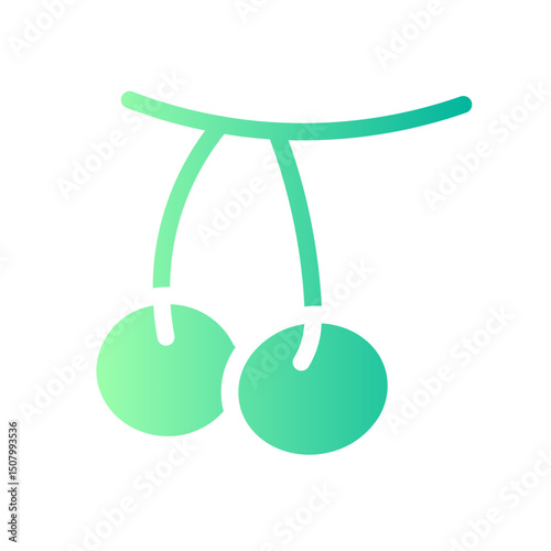 cherries gradient icon