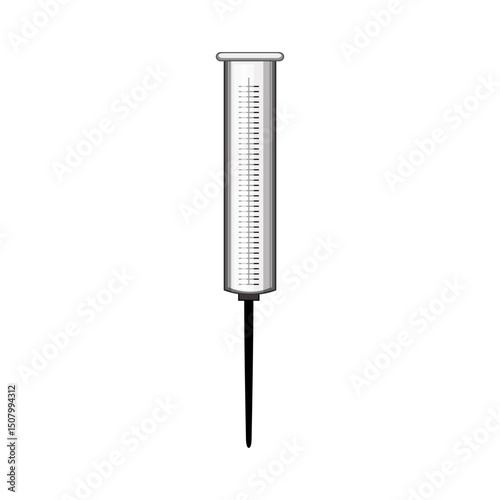 meteorology rain gauge cartoon vector illustration