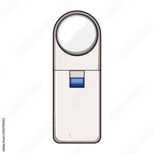 accuracy reading magnifier cartoon vector illustration