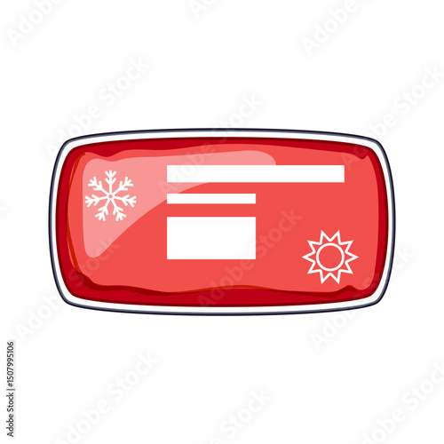 therapy reusable hot cold gel pack cartoon vector illustration