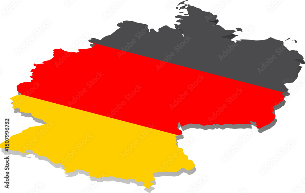 Fototapeta premium Germany country map location 