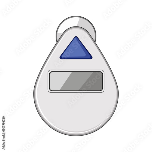 device shower timer cartoon vector illustration
