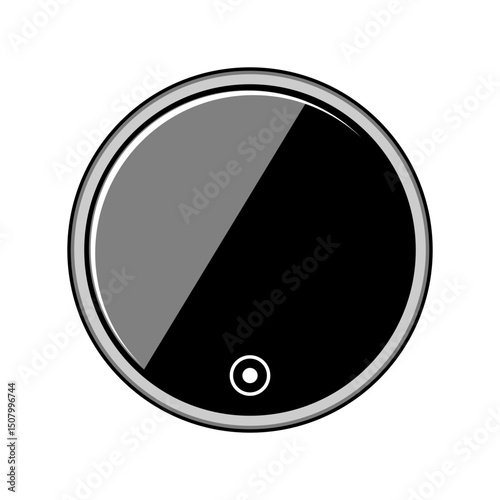 digital shower timer cartoon vector illustration
