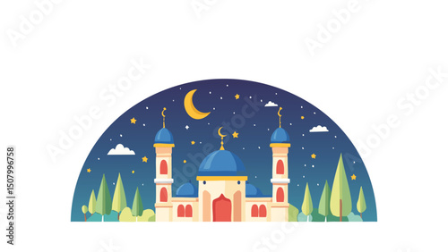 Peaceful Night Sky in Islamic Culture
