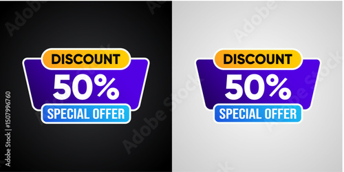 50% Off Discount Special Offer Design Template