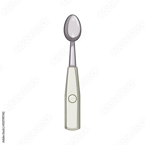 technology smart spoon cartoon vector illustration