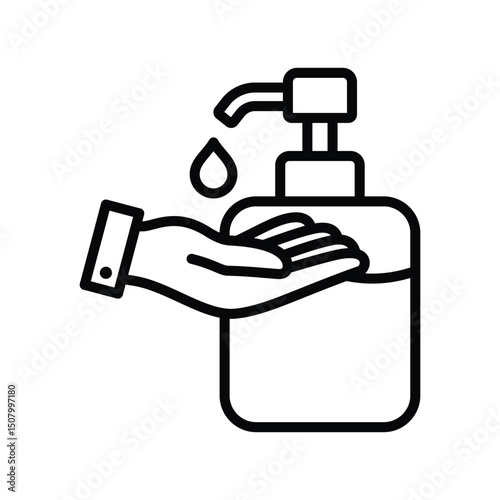 hand sanitizer icon vector design template simple and clean