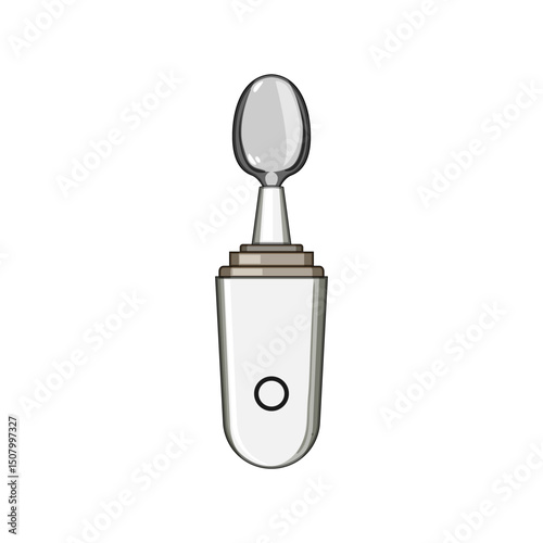 device smart spoon cartoon vector illustration