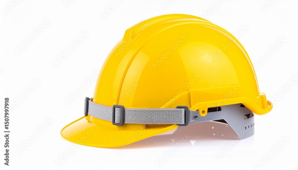 Fototapeta premium yellow hard hat and helmet