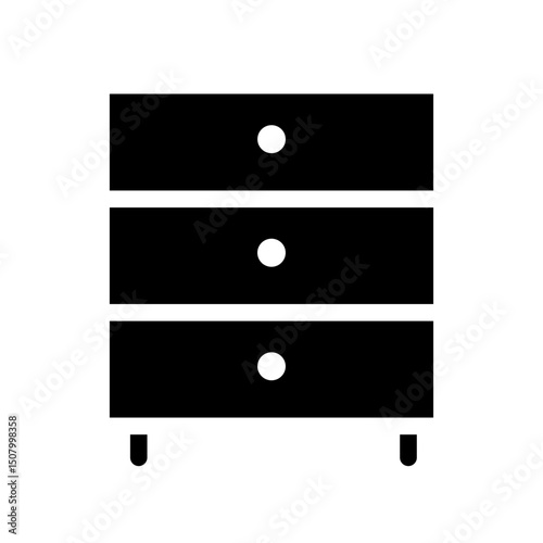 chest of drawers glyph icon