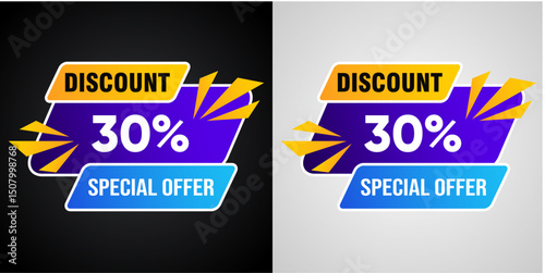 30% Off Special Offer Discount Sale Banner Design