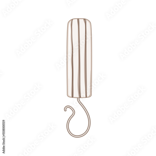 flow tampon cartoon vector illustration