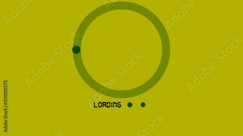 Loading circle icon on transparent background. Buffering Spinner download or upload progress. Loader.  photo