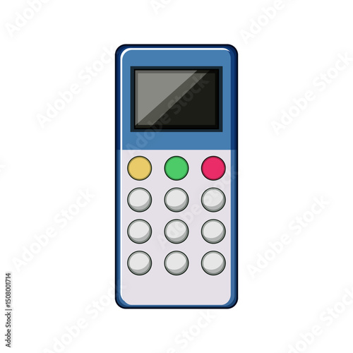 survey voting clicker cartoon vector illustration