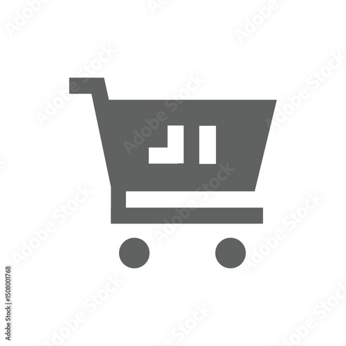shopping cart or push cart icon