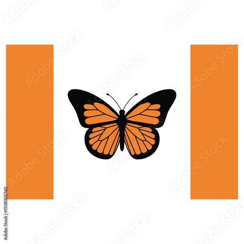 Butterfly logo design vector template